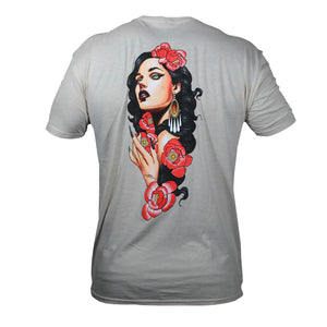 Floral Femme Fatale T-Shirt by Justin Harris