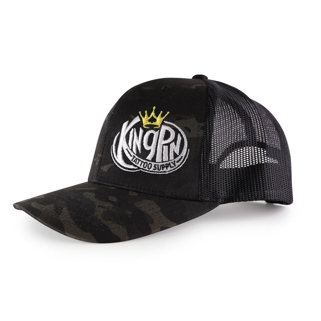 Kingpin Dark Camo Hat Kingpin Tattoo Supply