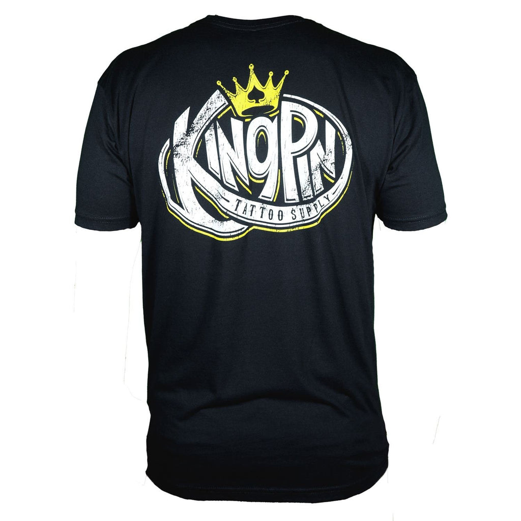 Kingpin Black Weathered Logo Shirt Kingpin Tattoo Supply