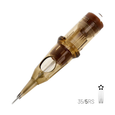 KWADRON CARTRIDGE SYSTEM - #12 0.35MM RS - ROUND SHADER
