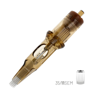KWADRON CARTRIDGE SYSTEM - #12 0.35MM CURVED SOFT EDGE MAGNUM - MEDIUM TAPER
