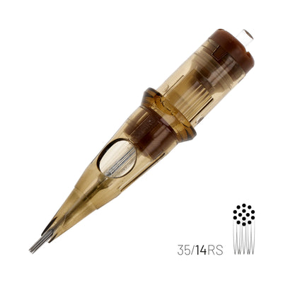 KWADRON CARTRIDGE SYSTEM - #12 0.35MM RS - ROUND SHADER
