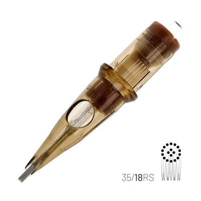 KWADRON CARTRIDGE SYSTEM - #12 0.35MM RS - ROUND SHADER
