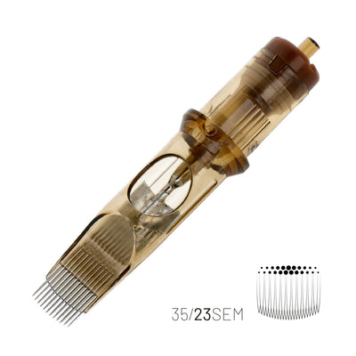 KWADRON CARTRIDGE SYSTEM - #12 0.35MM CURVED SOFT EDGE MAGNUM - MEDIUM TAPER