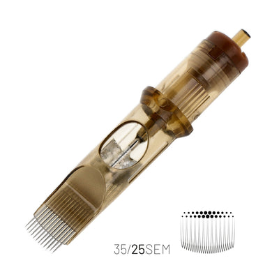 KWADRON CARTRIDGE SYSTEM - #12 0.35MM SEM - CURVED SOFT EDGE MAGNUM