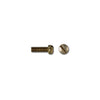 Slotted Brass Fillister Head Screw 8-32 x 1"