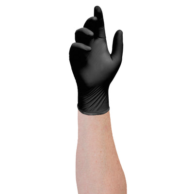 HALYARD Black Nitrile Gloves