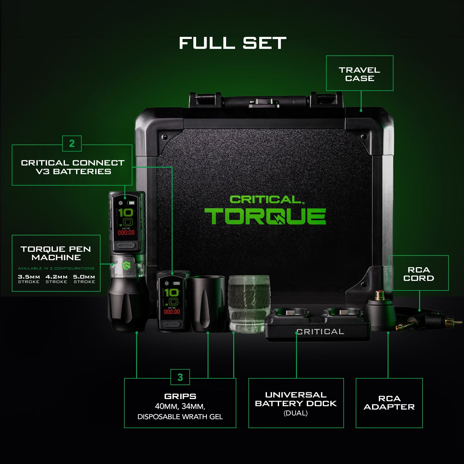 Critical Torque Pen Machine | Kingpin Tattoo Supply