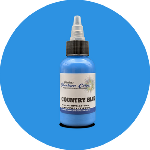 Starburst Tattoo Ink Country Blue