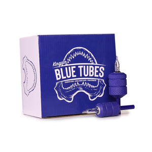 Blue Disposable Tubes Oversize Soft Grip Open Magnum