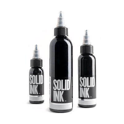 Solid Ink Matte Black Tattoo Ink