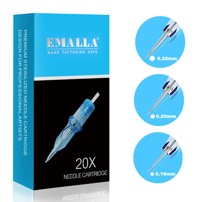 Emalla Eliot Cartridges - Bugpin Round Liners - 0.25 - Long Taper