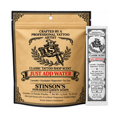 Stinson's Powdered Green Soap - 15 pouches per bag