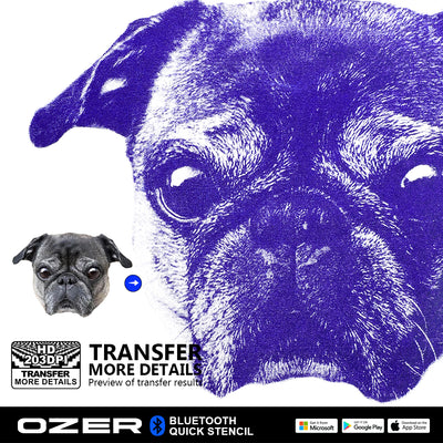 OZER Wireless Quick Stencil Printer 1200Mah