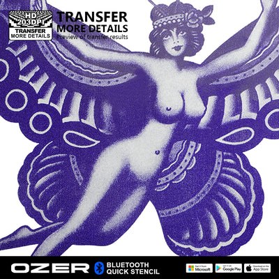 OZER Wireless Quick Stencil Printer 1200Mah
