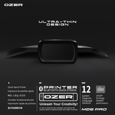 OZER Wireless Quick Stencil Printer 1200Mah
