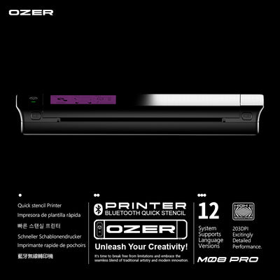OZER Wireless Quick Stencil Printer 1200Mah