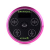 The Critical Atom X Power Supply in Pink is compatible with all tattoo machines and offers reliable, portable power. 