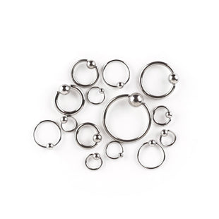 Stainless Steel Captive Bead Rings for Piercing