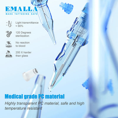 Emalla Eliot Cartridges - Round Liners - 0.22 - Long Taper