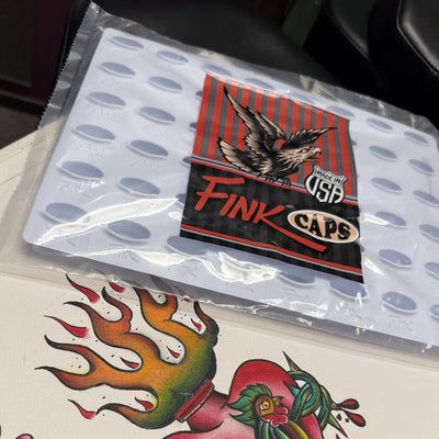 The Original FINK Cap™ Slanted Oval Tattoo Ink Caps