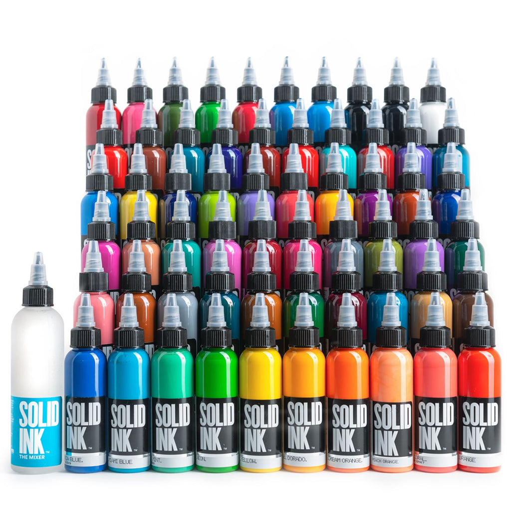 Solid Ink PrePackaged 60 Color Mega Set – Kingpin Tattoo Supply
