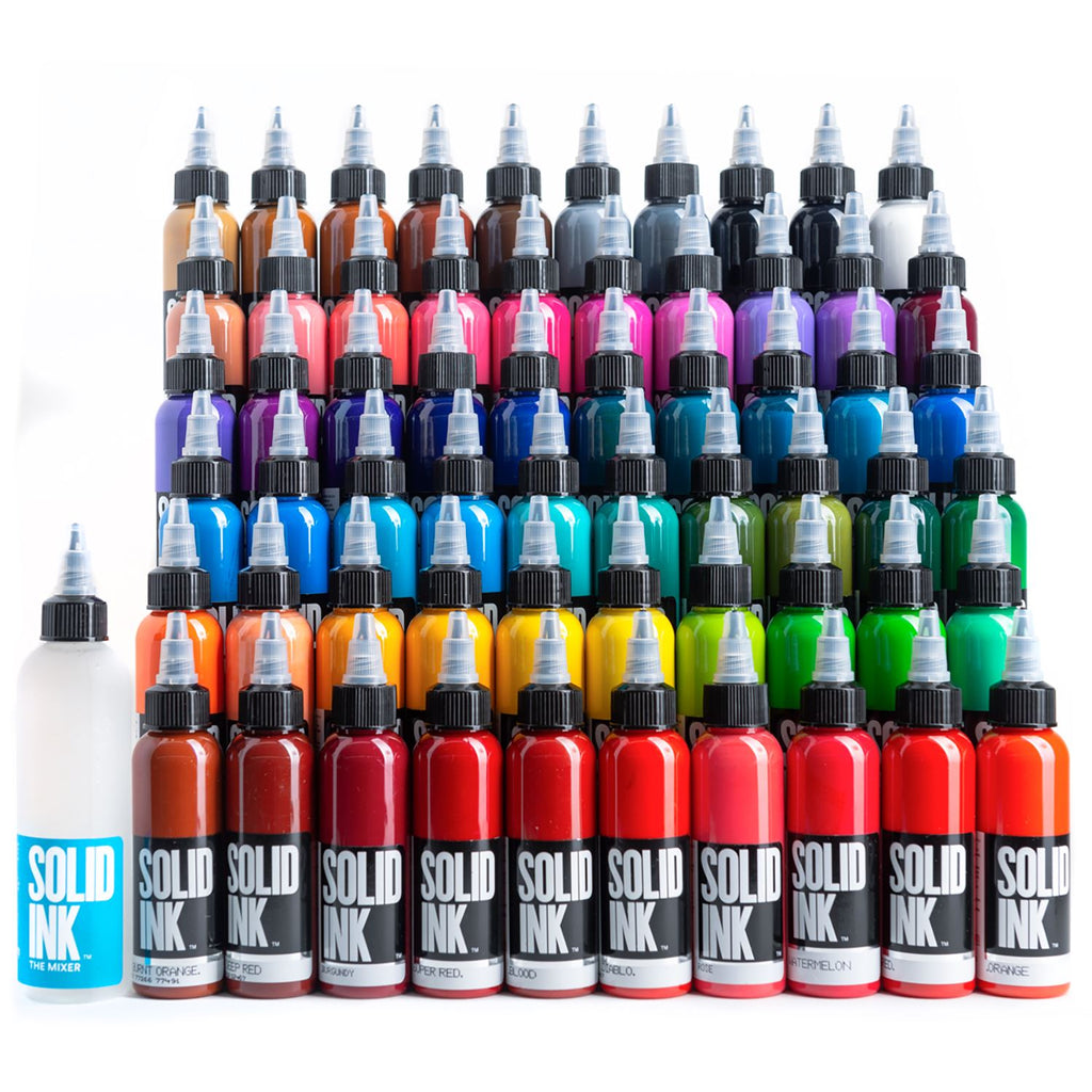 Solid Ink PrePackaged 60 Color Mega Set – Kingpin Tattoo Supply